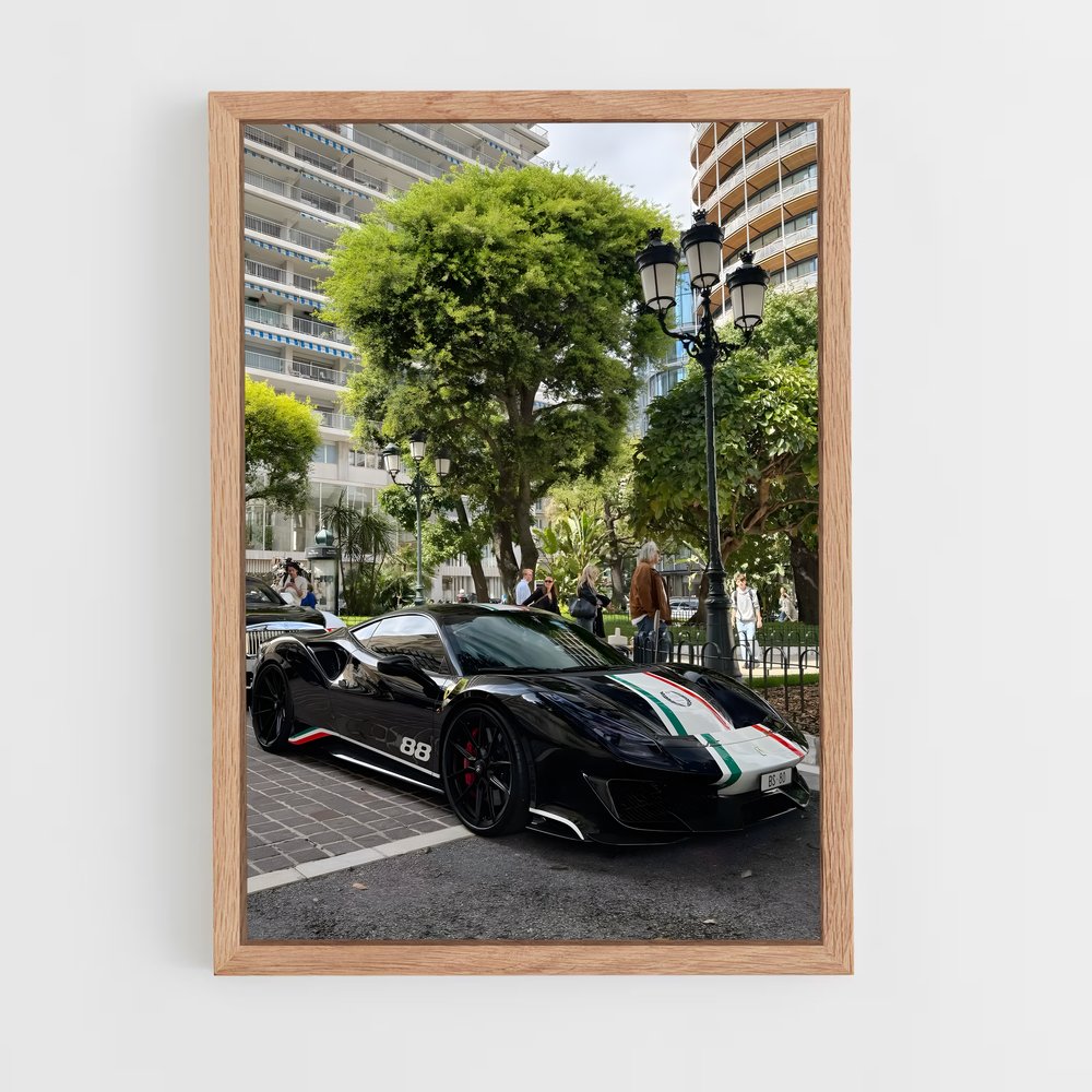 Poster Urban Noir – affiche Ferrari (vue 4)